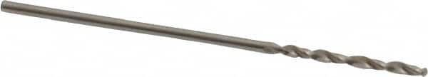 Accupro - #60 130° Cobalt Jobber Drill - Bright Finish, Right Hand Cut, Parabolic Flute, Straight Shank, 1-11/32" OAL, Split Point - Americas Industrial Supply