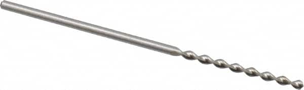 Accupro - 3/64" 130° Cobalt Jobber Drill - Bright Finish, Right Hand Cut, Parabolic Flute, Straight Shank, 1-1/2" OAL, Split Point - Americas Industrial Supply