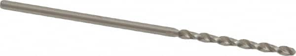 Accupro - 1.35mm 130° Cobalt Jobber Drill - Bright Finish, Right Hand Cut, Parabolic Flute, Straight Shank, 1-37/64" OAL, Split Point - Americas Industrial Supply