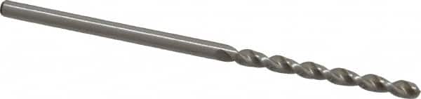 Accupro - 5/64" 130° Cobalt Jobber Drill - Bright Finish, Right Hand Cut, Parabolic Flute, Straight Shank, 1-15/16" OAL, Split Point - Americas Industrial Supply