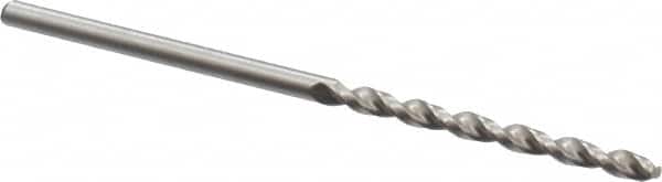 Accupro - #42 130° Cobalt Jobber Drill - Bright Finish, Right Hand Cut, Parabolic Flute, Straight Shank, 2-1/4" OAL, Split Point - Americas Industrial Supply