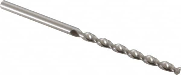 Accupro - 2.8mm 130° Cobalt Jobber Drill - Bright Finish, Right Hand Cut, Parabolic Flute, Straight Shank, 2-13/32" OAL, Split Point - Americas Industrial Supply