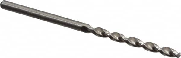 Accupro - #32 130° Cobalt Jobber Drill - Bright Finish, Right Hand Cut, Parabolic Flute, Straight Shank, 2-13/32" OAL, Split Point - Americas Industrial Supply