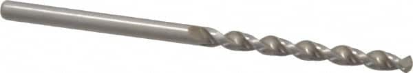 Accupro - 1/8" 130° Cobalt Jobber Drill - Bright Finish, Right Hand Cut, Parabolic Flute, Straight Shank, 2-9/16" OAL, Split Point - Americas Industrial Supply