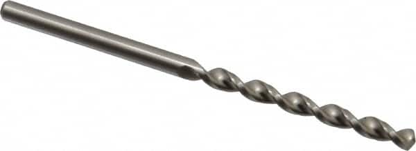 Accupro - 3.5mm 130° Cobalt Jobber Drill - Bright Finish, Right Hand Cut, Parabolic Flute, Straight Shank, 2-3/4" OAL, Split Point - Americas Industrial Supply