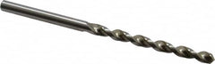 Accupro - 3.7mm 130° Cobalt Jobber Drill - Bright Finish, Right Hand Cut, Parabolic Flute, Straight Shank, 2-3/4" OAL, Split Point - Americas Industrial Supply