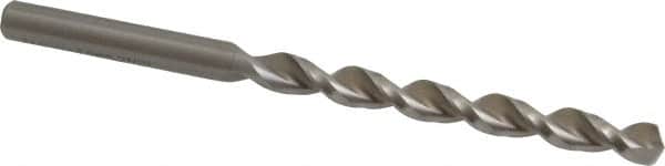 Accupro - Letter C 130° Cobalt Jobber Drill - Bright Finish, Right Hand Cut, Parabolic Flute, Straight Shank, 3-31/32" OAL, Split Point - Americas Industrial Supply