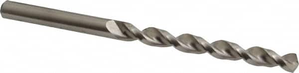 Accupro - 6.8mm 130° Cobalt Jobber Drill - Bright Finish, Right Hand Cut, Parabolic Flute, Straight Shank, 4-19/64" OAL, Split Point - Americas Industrial Supply