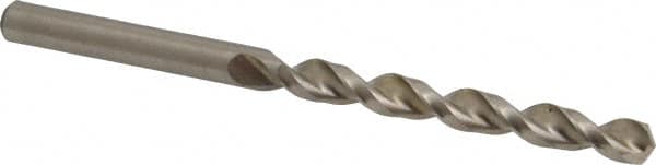 Accupro - 7mm 130° Cobalt Jobber Drill - Bright Finish, Right Hand Cut, Parabolic Flute, Straight Shank, 4-19/64" OAL, Split Point - Americas Industrial Supply