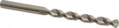 Accupro - 8.1mm 130° Cobalt Jobber Drill - Bright Finish, Right Hand Cut, Parabolic Flute, Straight Shank, 4-39/64" OAL, Split Point - Americas Industrial Supply