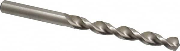Accupro - Letter Q 130° Cobalt Jobber Drill - Bright Finish, Right Hand Cut, Parabolic Flute, Straight Shank, 4-19/32" OAL, Split Point - Americas Industrial Supply