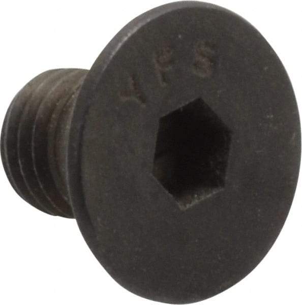 Value Collection - 1/4-28 UNF Hex Socket Drive, 82° Flat Screw - Alloy Steel, Black Oxide Finish, Fully Threaded, 3/8" OAL - Americas Industrial Supply