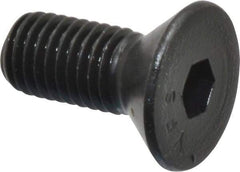 Value Collection - 1/4-28 UNF Hex Socket Drive, 82° Flat Screw - Alloy Steel, Black Oxide Finish, Fully Threaded, 5/8" OAL - Americas Industrial Supply