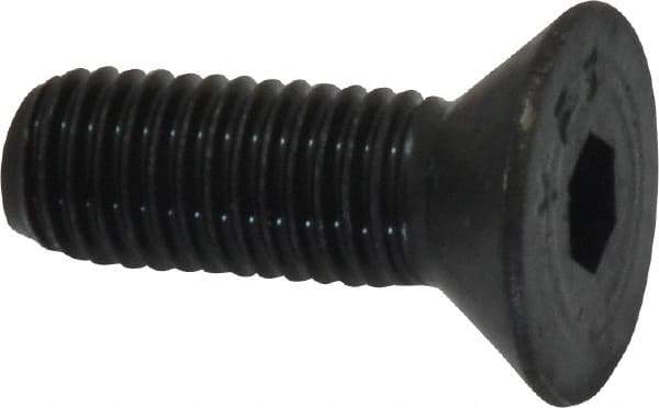 Value Collection - 1/4-28 UNF Hex Socket Drive, 82° Flat Screw - Alloy Steel, Black Oxide Finish, Fully Threaded, 3/4" OAL - Americas Industrial Supply