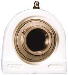 Value Collection - 1-1/4" ID, 42.9mm OAL x 3-3/4" OAH Pillow Block Tap Base - 3,462 Lb Static Cap, 5,777 Lb Dyn Cap, 3-1/4" Btw Mnt Hole Ctrs, Stainless Steel - Americas Industrial Supply