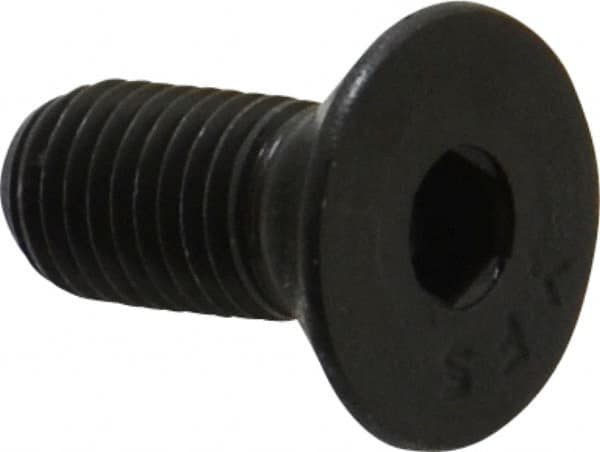 Value Collection - 5/16-24 UNF Hex Socket Drive, 82° Flat Screw - Alloy Steel, Black Oxide Finish, Fully Threaded, 3/4" OAL - Americas Industrial Supply