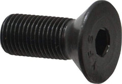 Value Collection - 3/8-24 UNF Hex Socket Drive, 82° Flat Screw - Alloy Steel, Black Oxide Finish, Fully Threaded, 1" OAL - Americas Industrial Supply