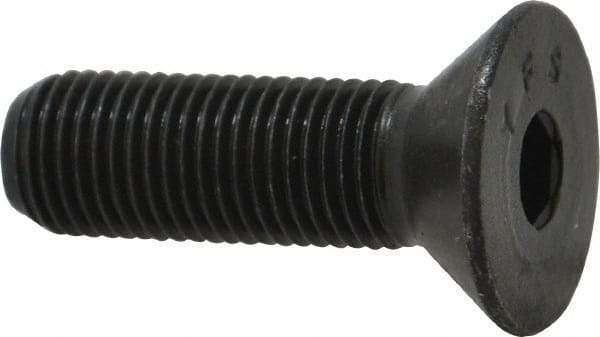 Value Collection - 3/8-24 UNF Hex Socket Drive, 82° Flat Screw - Alloy Steel, Black Oxide Finish, Fully Threaded, 1-1/4" OAL - Americas Industrial Supply
