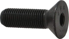 Value Collection - 3/8-24 UNF Hex Socket Drive, 82° Flat Screw - Alloy Steel, Black Oxide Finish, Fully Threaded, 1-1/4" OAL - Americas Industrial Supply
