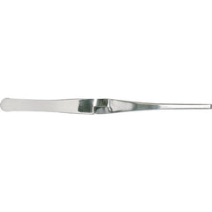 7″ Self Closing Weighted Solder w/Serrated Belt End Tweezers - Americas Industrial Supply