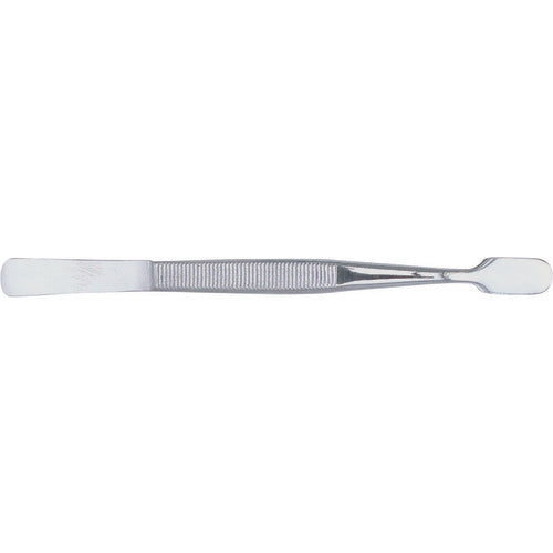 4 1/2″ Flat Rounded Spade Point Tweezers - Americas Industrial Supply