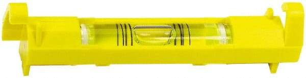 Stanley - 1 Vial, 3" Long, Plastic Line Level - 0.9" High x 3.45" Wide, Yellow - Americas Industrial Supply