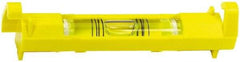 Stanley - 1 Vial, 3" Long, Plastic Line Level - 0.9" High x 3.45" Wide, Yellow - Americas Industrial Supply