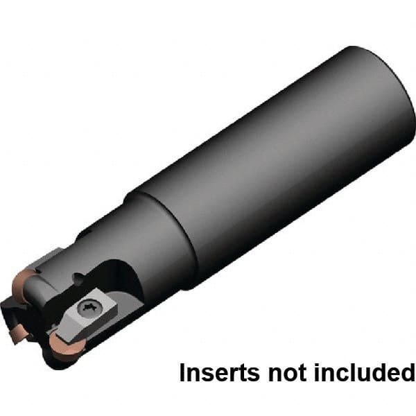 Kennametal - 32mm Cutting Diam, 32mm Shank Diam, 1.2598" Max Depth of Cut, Straight Shank Indexable Copy End Mill - 3 Inserts, RP.N 1204.. Insert, KIPR Toolholder, Through Coolant - Americas Industrial Supply