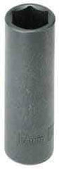 Armstrong - 3/8" Drive 14mm Deep Impact Socket - 6 Points, 2-33/64" OAL - Americas Industrial Supply