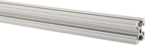 80/20 Inc. - 97 Inches Long x 1 Inch Wide x 1 Inch High, T Slotted Aluminum Extrusion - 0.4379 Square Inches, Clear Anodized Finish - Americas Industrial Supply