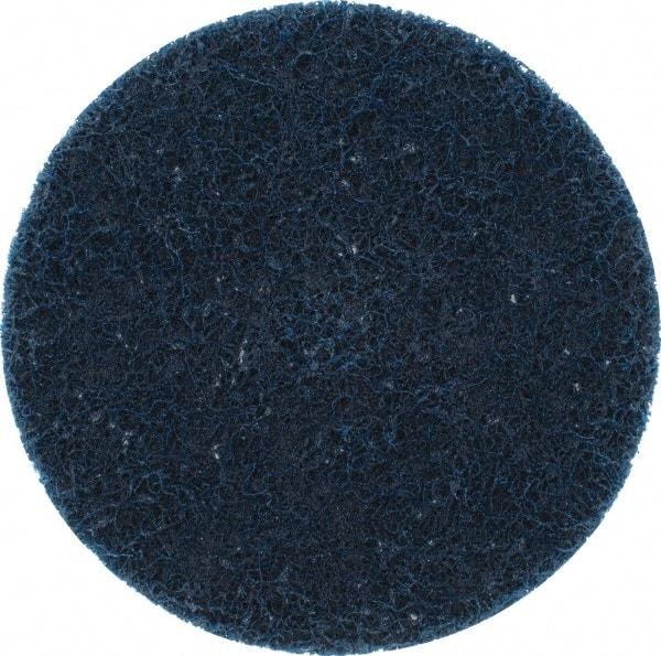 Merit Abrasives - 3" Disc Diam, Aluminum Oxide Quick Change Disc - Type P Attaching System, Nonwoven, Blue, Very Fine Grade, 20,000 RPM, XC Series - Americas Industrial Supply