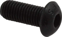 Value Collection - 5/16-24 UNF Hex Socket Drive, Button Screw - Alloy Steel, Black Oxide Finish, Fully Threaded, 3/4" Length Under Head - Americas Industrial Supply