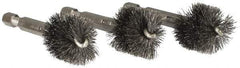 Ridgid - 3/4 Inch Inside Diameter, 13/16 Inch Actual Brush Diameter, Steel, Power Fitting and Cleaning Brush - Americas Industrial Supply