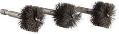 Ridgid - 1 Inch Inside Diameter, 1-3/16 Inch Actual Brush Diameter, Steel, Power Fitting and Cleaning Brush - Americas Industrial Supply