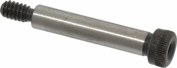 Value Collection - 1/4" Shoulder Diam x 1-1/4" Shoulder Length, #10-24 UNC, Hex Socket Shoulder Screw - 8 Alloy Steel, Uncoated, 0.357 to 3/8" Head Diam - Americas Industrial Supply