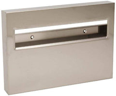 Made in USA - 500 Capacity Stainless Steel Toilet Seat Cover Dispenser - 11" High x 15-3/4" Wide 1-3/4" Deep - Americas Industrial Supply