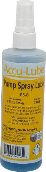 Accu-Lube - Accu-Lube, 8 oz Bottle Cutting & Sawing Fluid - Natural Ingredients, For Drilling, Reaming, Tapping - Americas Industrial Supply