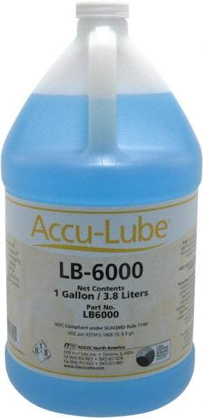 Accu-Lube - Accu-Lube LB-6000, 1 Gal Bottle Cutting & Sawing Fluid - Natural Ingredients, For Aluminum Machining, Drilling, Light-Duty Milling, Punching, Tapping - Americas Industrial Supply