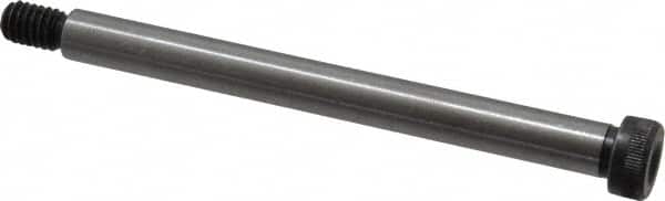 Value Collection - 3/8" Shoulder Diam x 4" Shoulder Length, 5/16-18 UNC, Hex Socket Shoulder Screw - 8 Alloy Steel, Uncoated, 0.543 to 0.562" Head Diam - Americas Industrial Supply