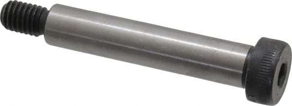 Value Collection - 1/2" Shoulder Diam x 2-1/2" Shoulder Length, 3/8-16 UNC, Hex Socket Shoulder Screw - 8 Alloy Steel, Uncoated, 0.729 to 3/4" Head Diam - Americas Industrial Supply