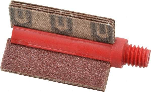 Superior Abrasives - 80 Grit, Coated, Aluminum Oxide Bore Polisher - 1/4" Shank Length, Medium Grade, 25,000 RPM, Polishes Bores with 3/4 to 1" Diam - Americas Industrial Supply