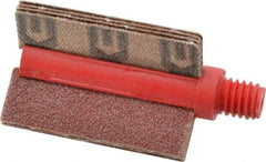 Superior Abrasives - 80 Grit, Coated, Aluminum Oxide Bore Polisher - 1/4" Shank Length, Medium Grade, 25,000 RPM, Polishes Bores with 3/4 to 1" Diam - Americas Industrial Supply
