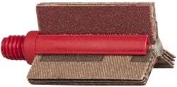Superior Abrasives - 120 Grit, Coated, Aluminum Oxide Bore Polisher - 1/4" Shank Length, Fine Grade, 25,000 RPM, Polishes Bores with 3/4 to 1" Diam - Americas Industrial Supply