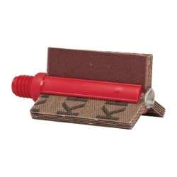 Superior Abrasives - 180 Grit, Coated, Aluminum Oxide Bore Polisher - 1/4" Shank Length, Very Fine Grade, 25,000 RPM, Polishes Bores with 3/4 to 1" Diam - Americas Industrial Supply