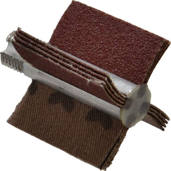 Superior Abrasives - 60 Grit, Coated, Aluminum Oxide Bore Polisher - 1/4" Shank Length, Medium Grade, 22,000 RPM, Polishes Bores with 1 to 1-1/2" Diam - Americas Industrial Supply