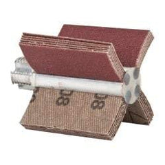 Superior Abrasives - 120 Grit, Coated, Aluminum Oxide Bore Polisher - 1/4" Shank Length, Fine Grade, 22,000 RPM, Polishes Bores with 1 to 1-1/2" Diam - Americas Industrial Supply