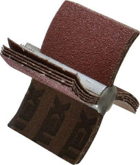 Superior Abrasives - 80 Grit, Coated, Aluminum Oxide Bore Polisher - 1/4" Shank Length, Medium Grade, 20,000 RPM, Polishes Bores with 1-1/2 to 2" Diam - Americas Industrial Supply