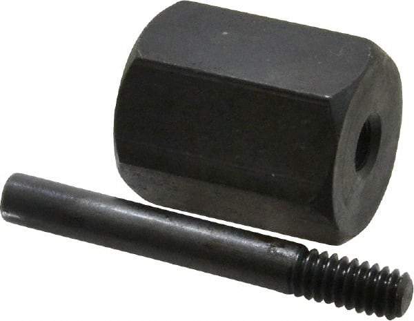 Made in USA - 2-1/2" Long Bore Polisher Mandrel - 1/2-20 Thread, 1/2" Hole, for Use with SK-4 - Americas Industrial Supply
