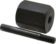 Made in USA - 2-1/2" Long Bore Polisher Mandrel - 1/2-20 Thread, 1/2" Hole, for Use with SK-4 - Americas Industrial Supply