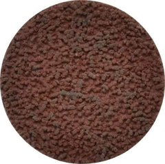 Made in USA - 1-1/2" Disc Diam, 320 Grit, Aluminum Oxide Quick Change Disc - Type S Attaching System, Coated, Brown, Extra Fine Grade - Americas Industrial Supply